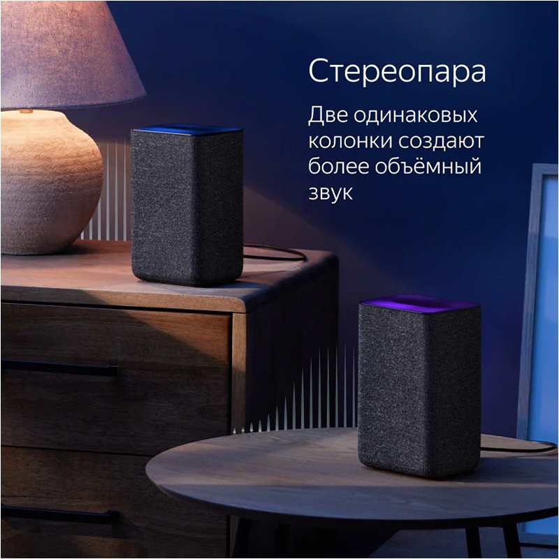 Умная колонка ЯНДЕКС Станция 2 30Вт, с Алисой, черный антрацит [yndx-00051k] 